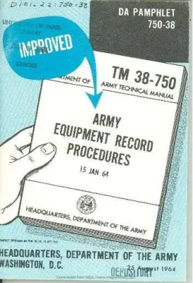 Army Equipment Record Procedures 1964 - Comic style illustrated Army Technical Manual (DA PAM 750-38)