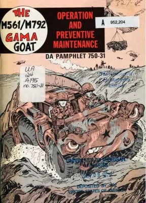 The M561-M792 Gama Goat Operation and Maintenance Comic – 1970 - Illustrated by famed artist Will Eisner